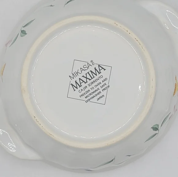 Mikasa Maxima Sorrento Individual Casserole with Lid Original Box Vintage Japan - Picture 6 of 13
